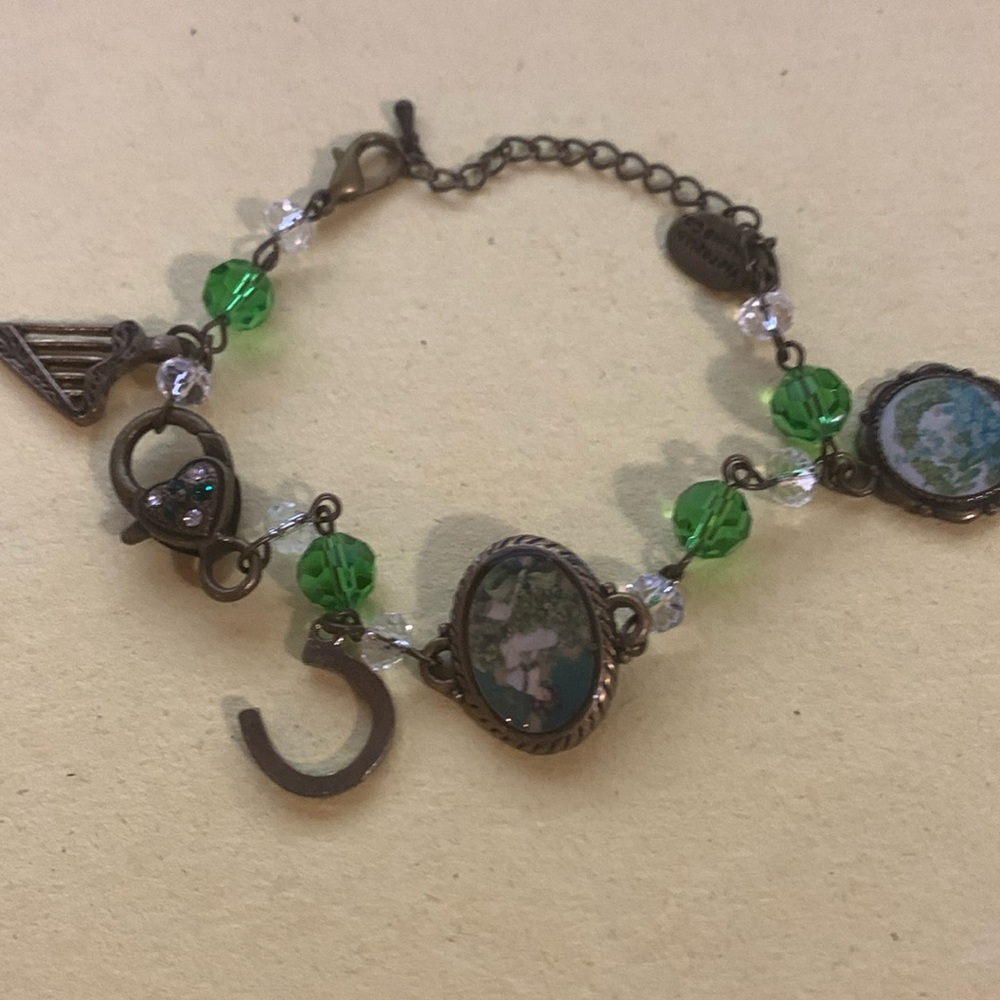 Vintage Victoria Trading Co. Lucky Lass Charm Bracelet 8 3/4”*